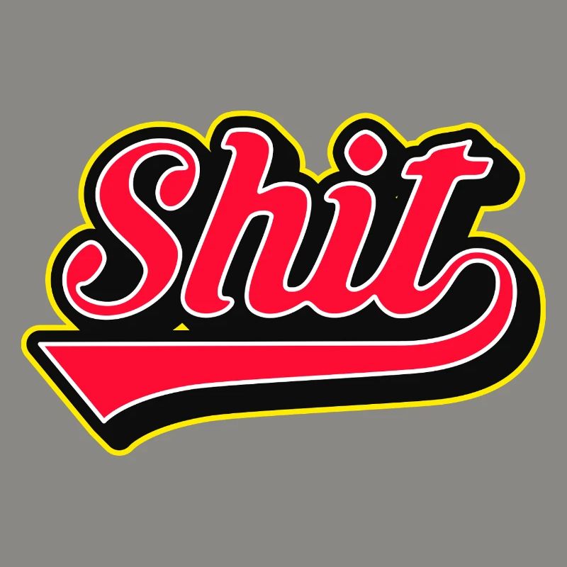 Shit Word Script Logo