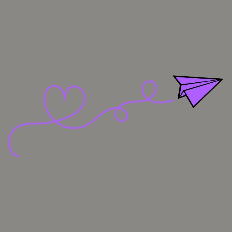 papierflieger herz
