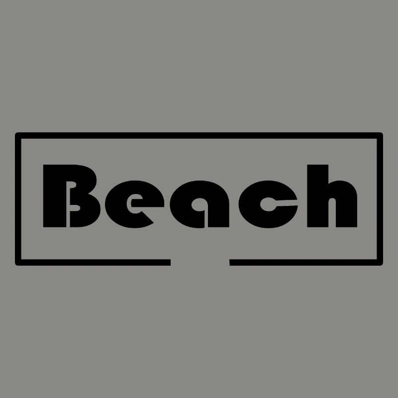 Beach with frame