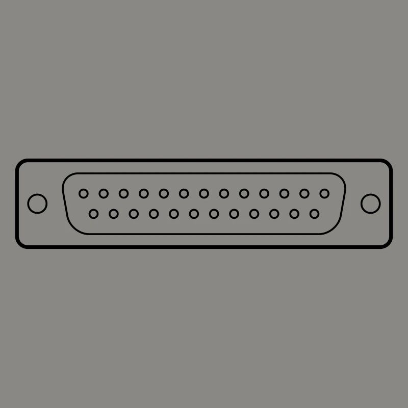 DB 25 Connector Parallel, Drucker