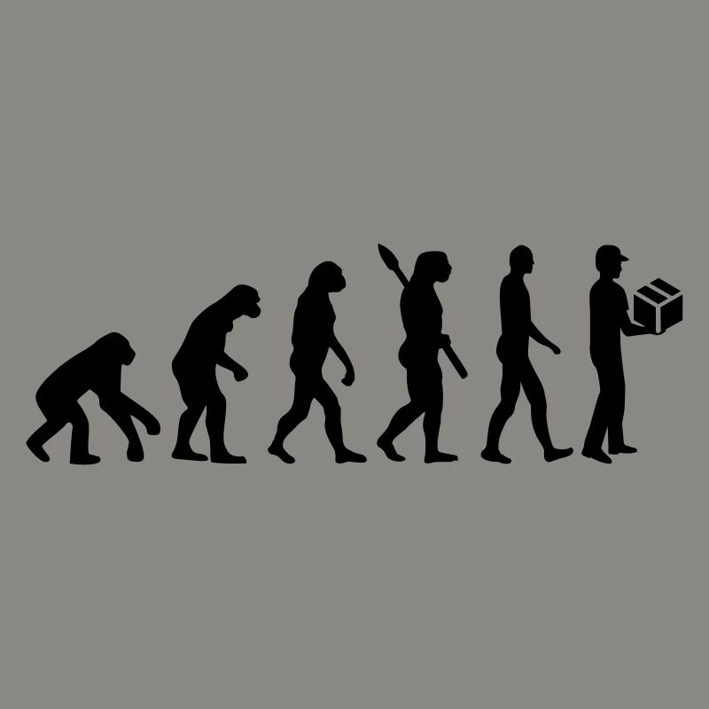 Evolution delivery man
