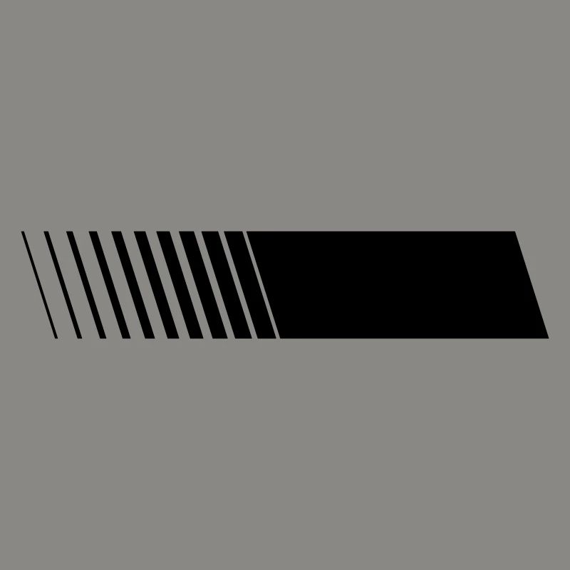 Racing stripe right blank