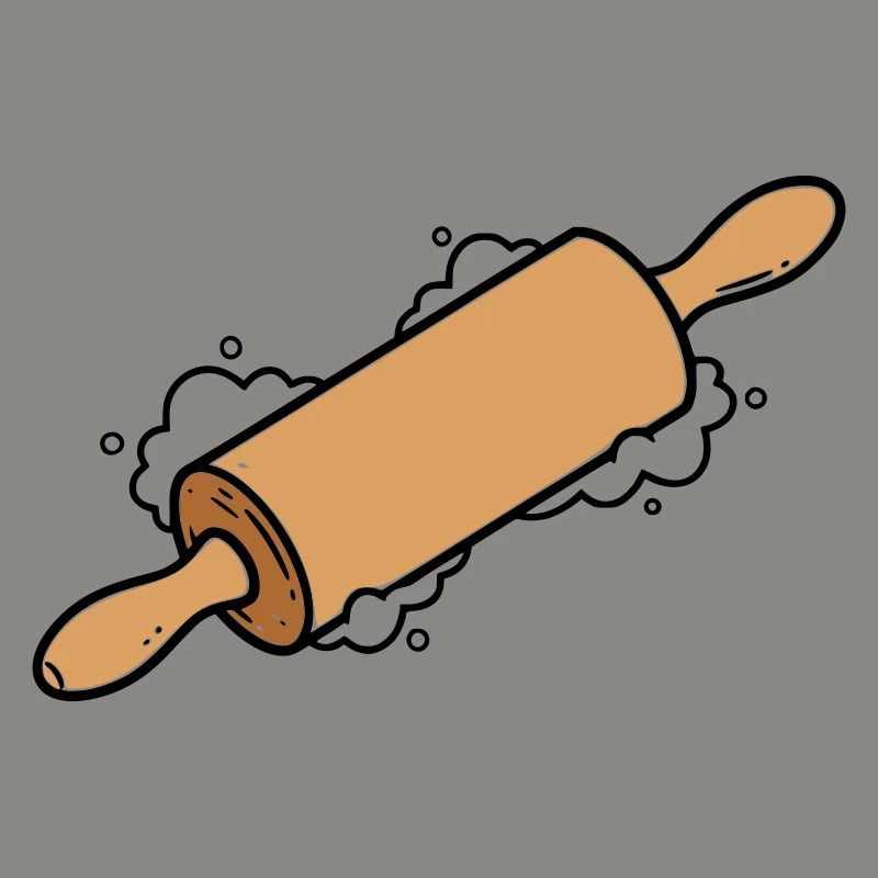 Rolling Pin Rolling Dough Roll Baking