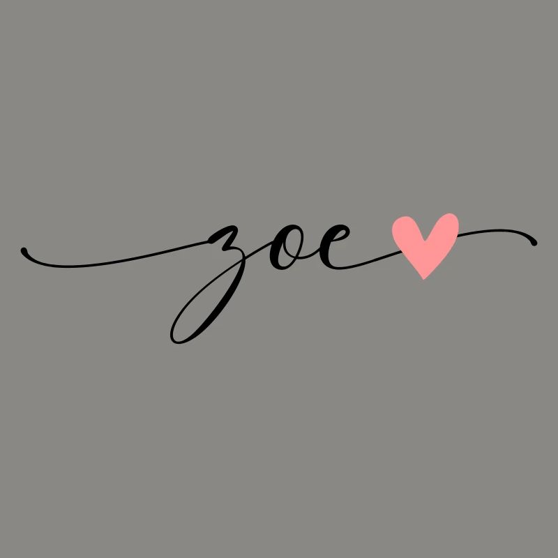 Zoé, Nom, Prénom, Calligraphie, Script