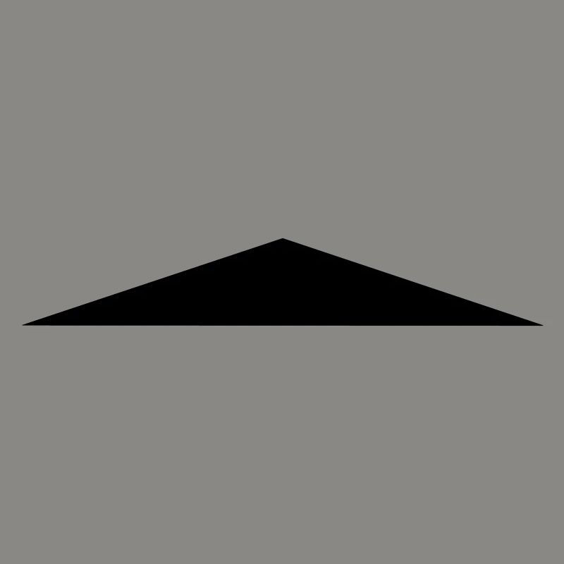 Isosceles triangle / / flat