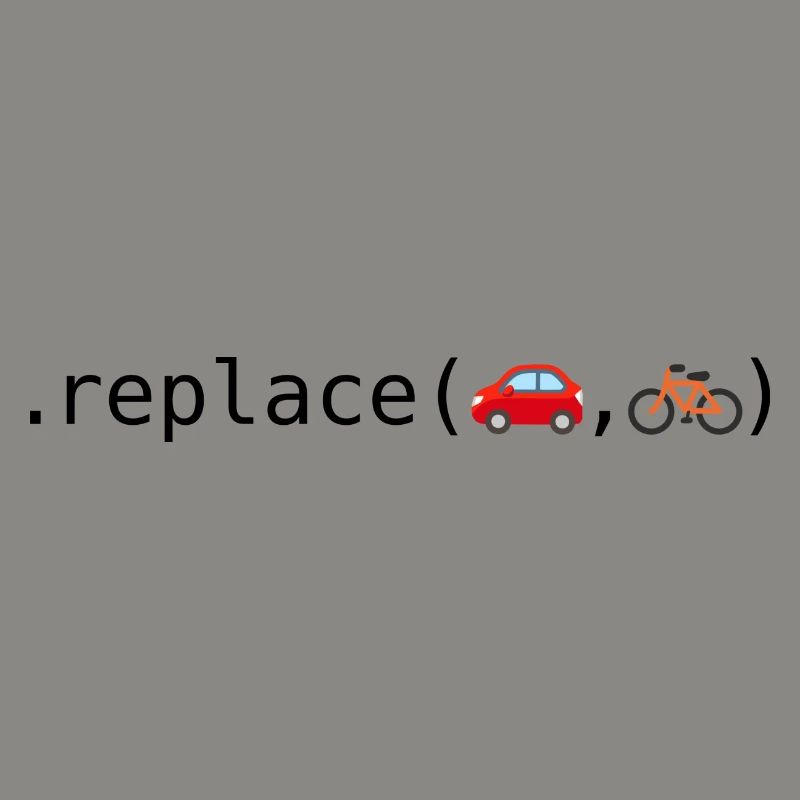 Remplacer les voitures par des vélos; Édition Python