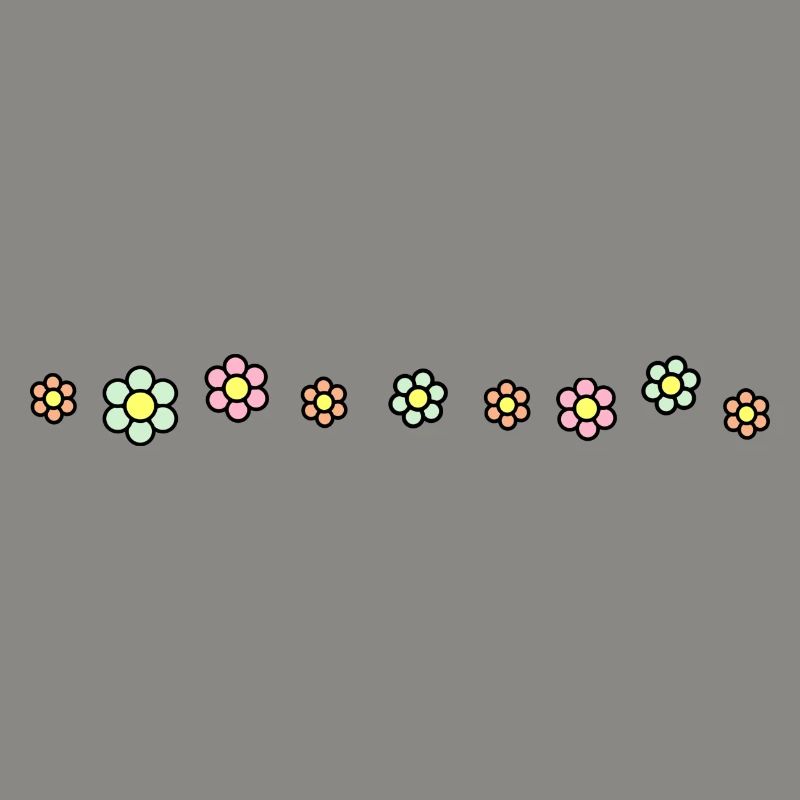 Flowers line pattern decoration decor
