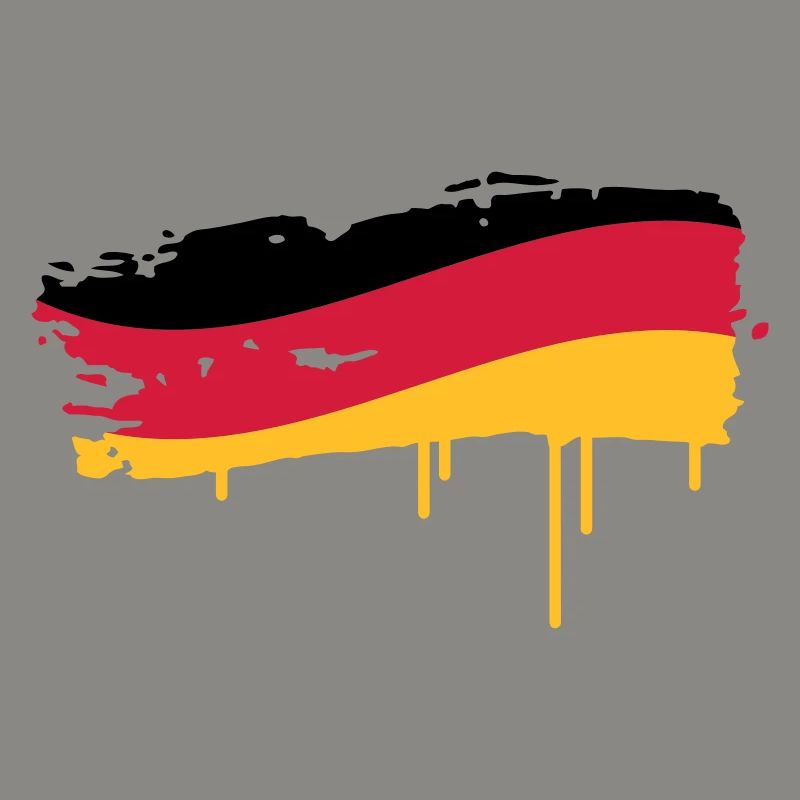 Germany flag painted with a brush stroke