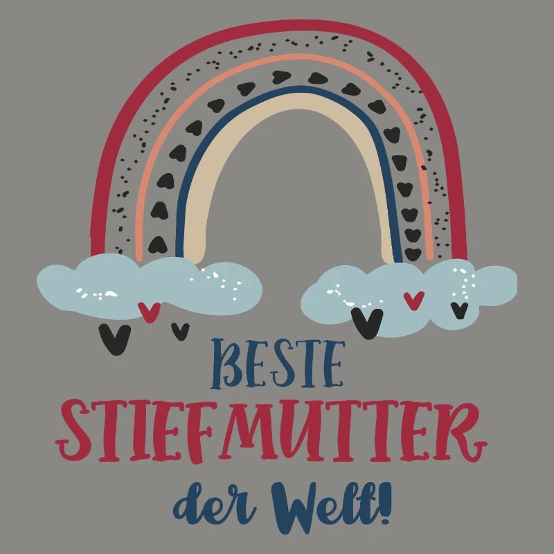 Beste Stiefmutter Outfit Regenbogen Stiefmama Mama