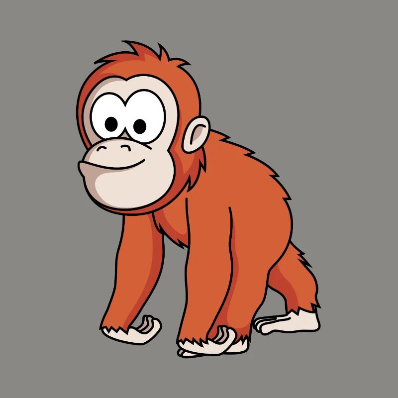 Orangutan monkey comic