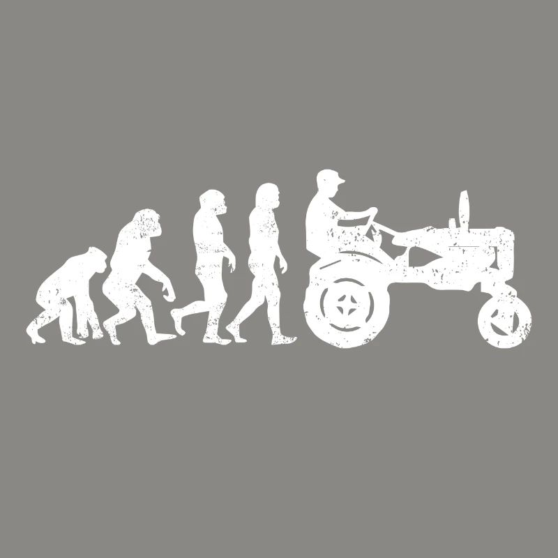 Tractor evolution farmer farmer gift acker