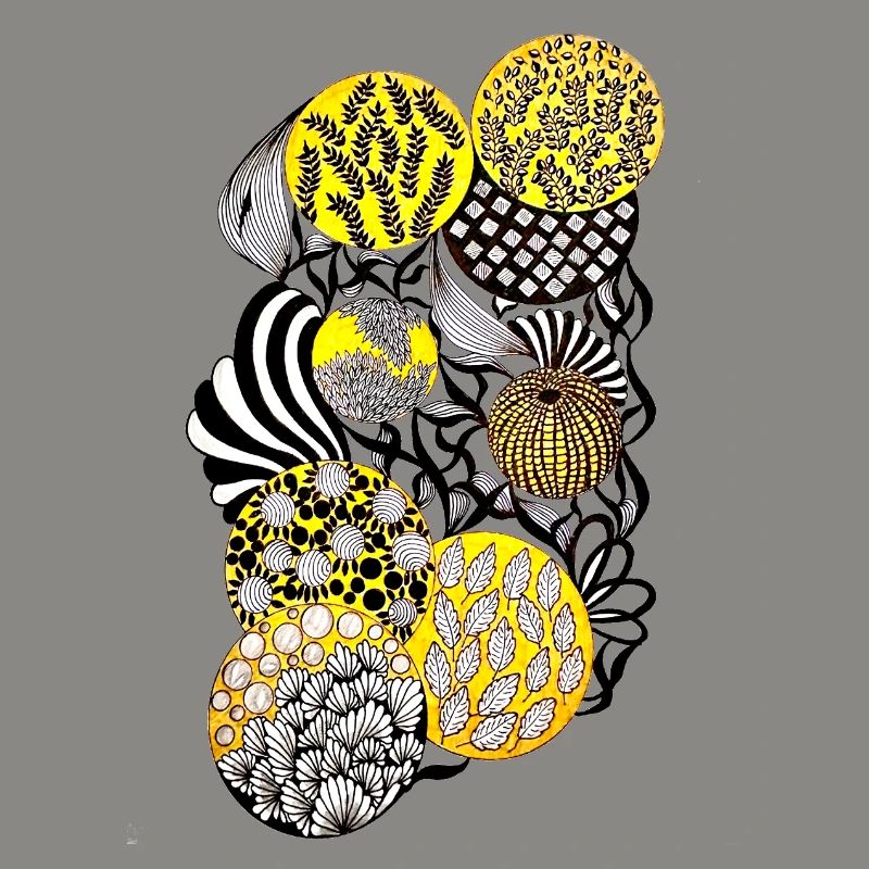 Luminous Circle Patterns Botany