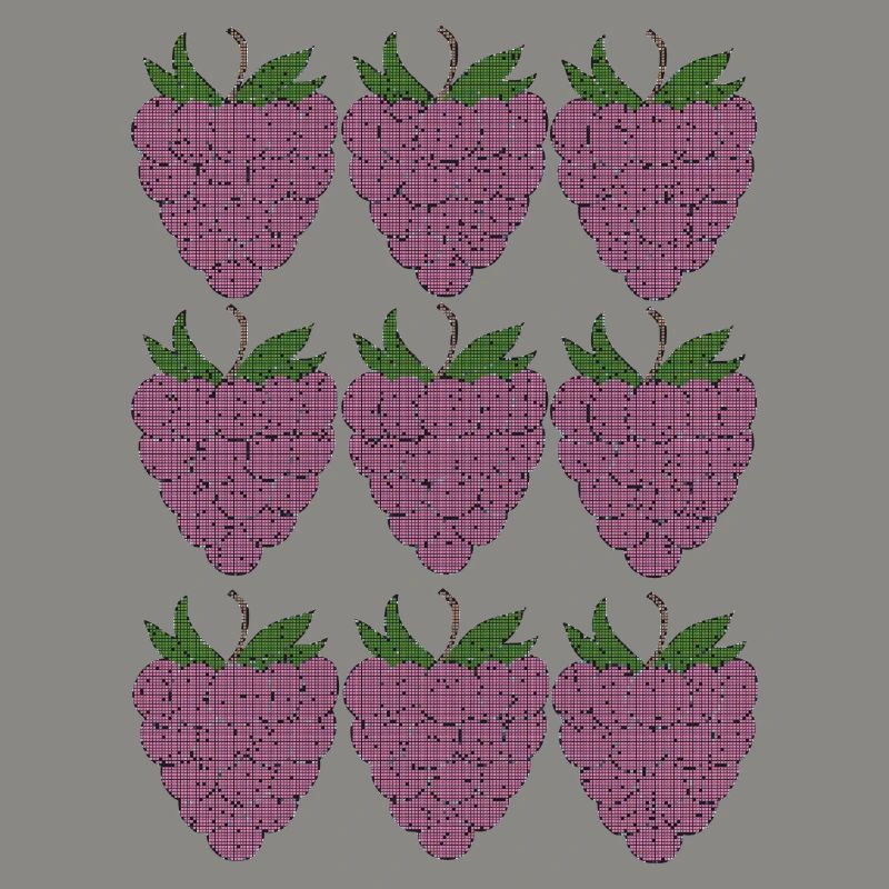 raspberry pattern textile
