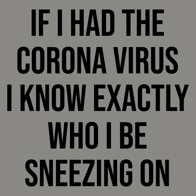 Coronavirus lustiger Spruch Geschenk