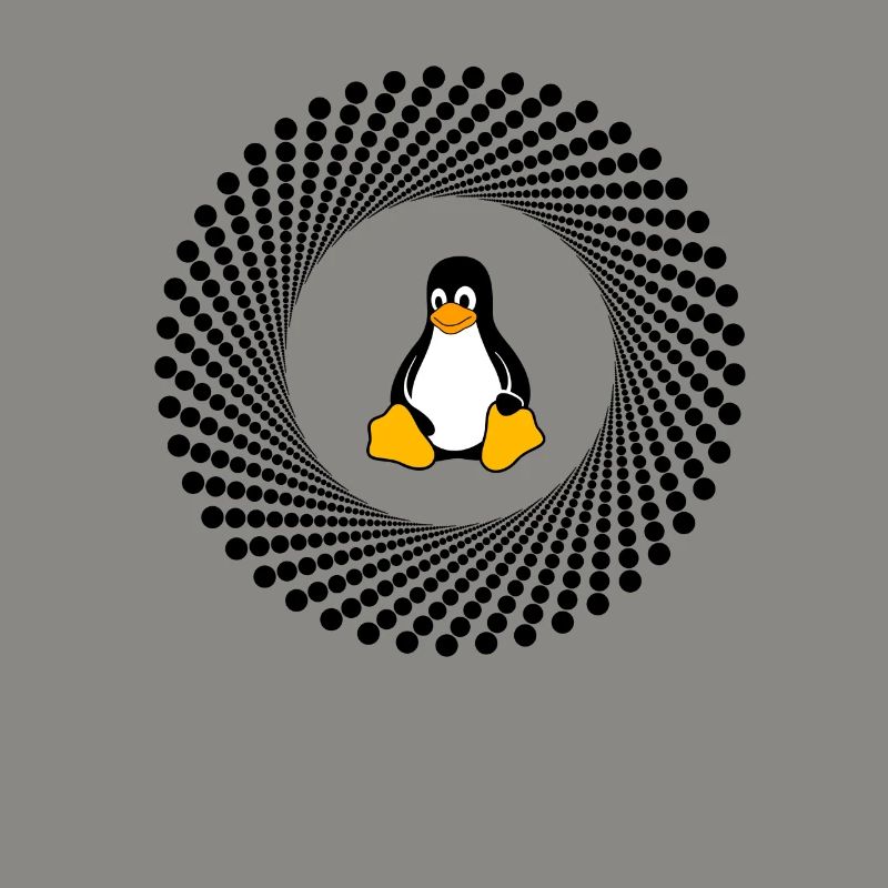 Computer System Pingouin Nerd pc inside programme lo