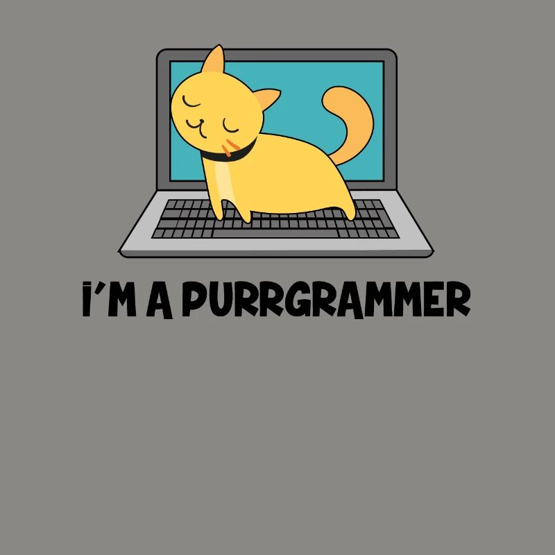 Katze Programmierer Fell Computer Nerd Geschenk