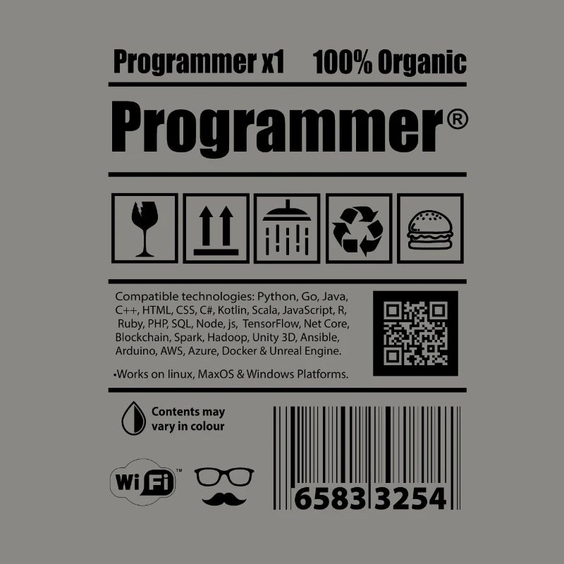 Coder programmer caffeine developer gift