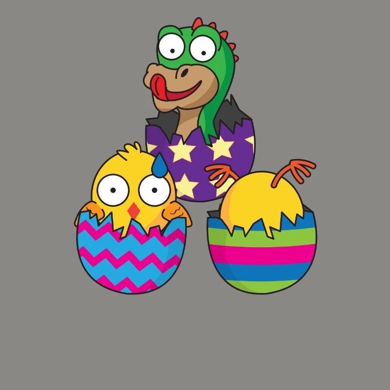 Easter eggs Easter surprise chick Easter