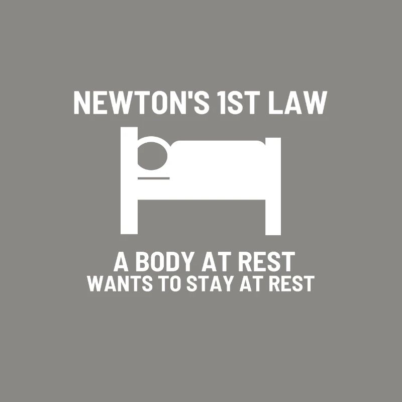 Newtons erstes physikalisches Gesetz Arzt oder Wis