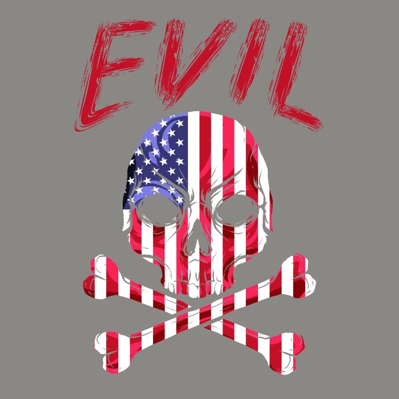 Crâne maléfique, Evil Skull couleurs drapeaux