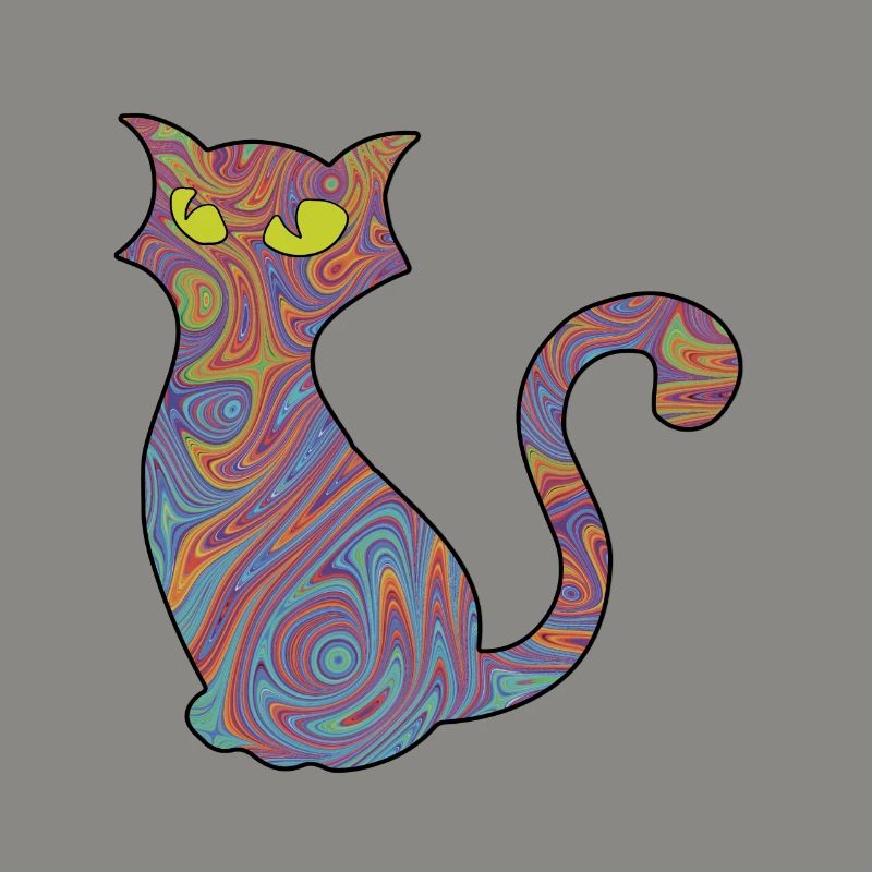 Psychedelic cat
