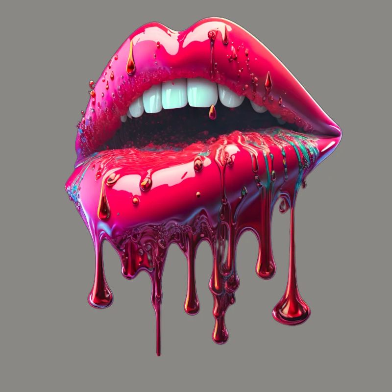 dripping lips