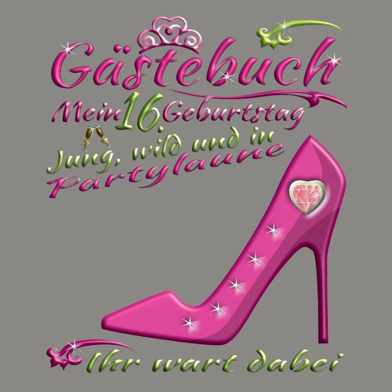 16. Geburtstag Mädchen & Junge Gästebuch