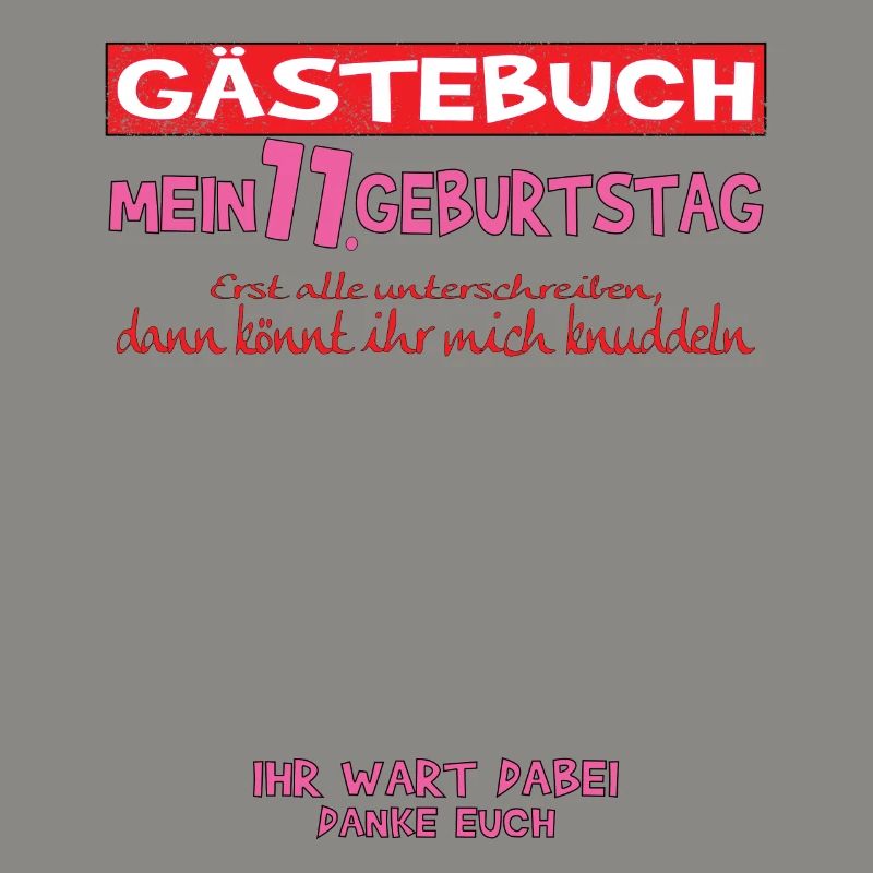 11. Geburtstag Mädchen & Junge Gästebuch