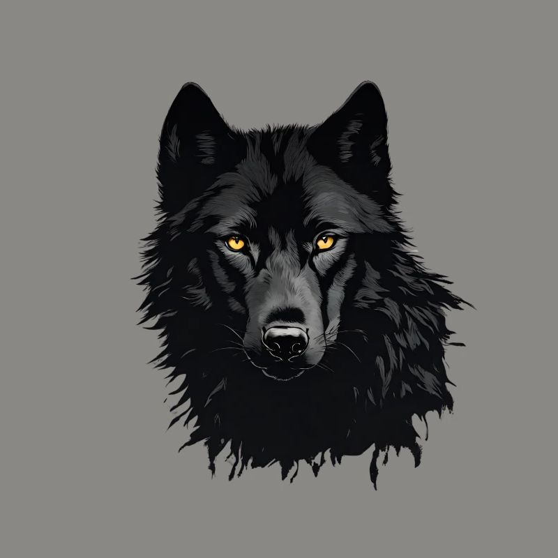 Schwarzer Wolf