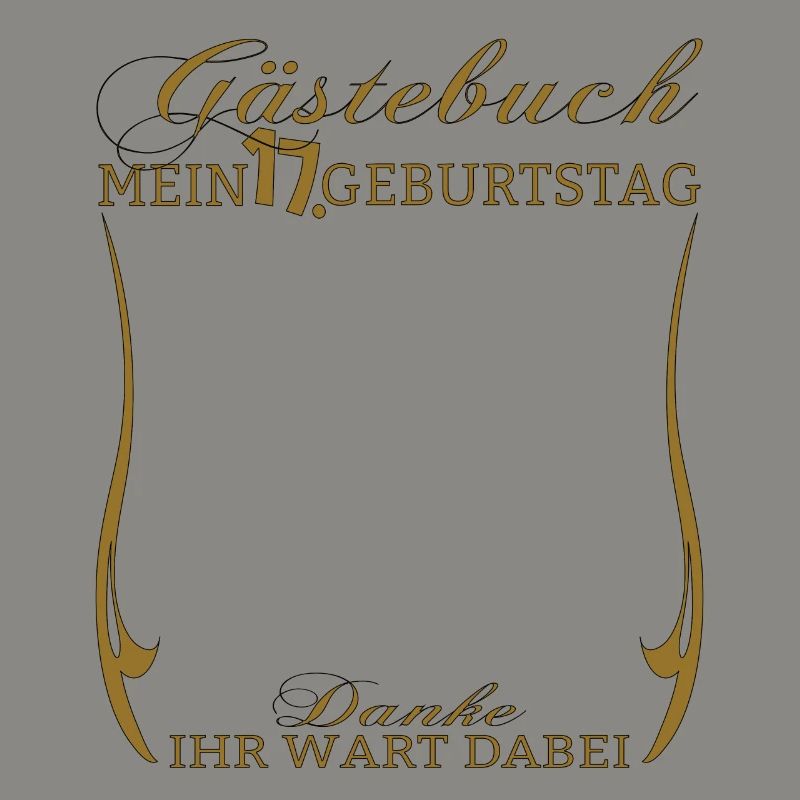 17. Geburtstag Mädchen & Junge Gästebuch