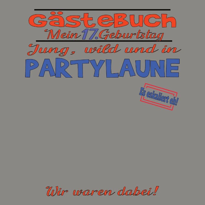 17. Geburtstag Mädchen & Junge Gästebuch