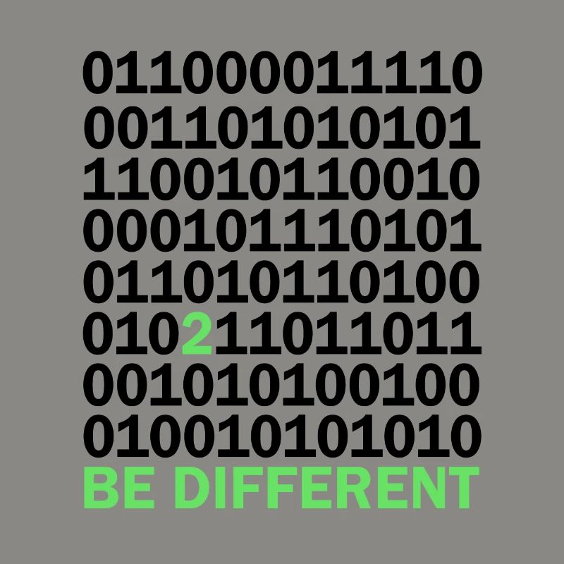 Be Different Binärcode Nerd Geschenk