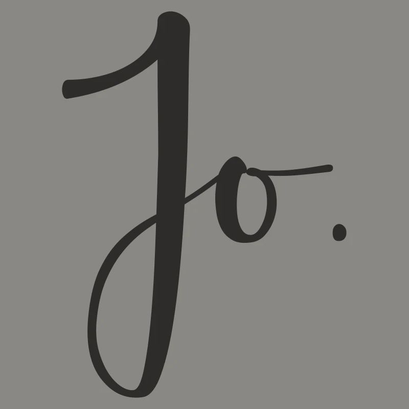 Jo – Conception de texte de lettrage manuel