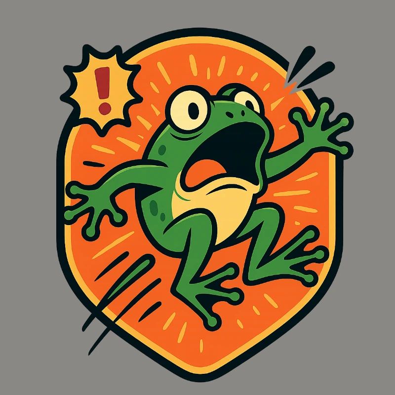 Panic Frog badge