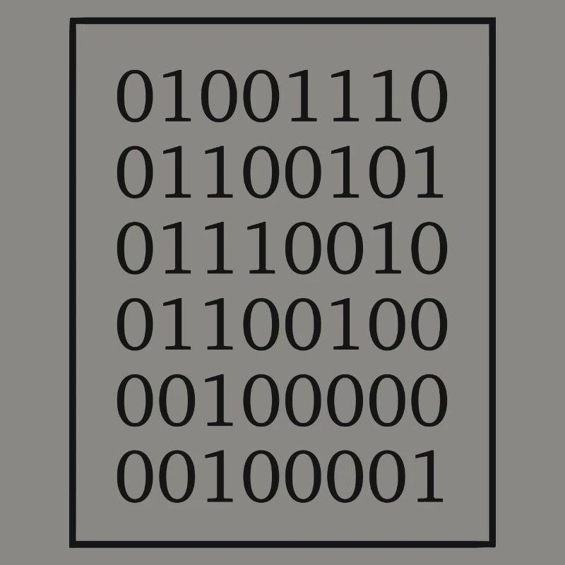 Nerd? In binary language
