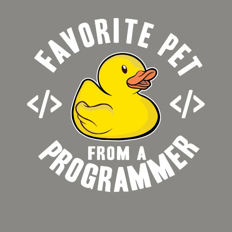 Favorite Pet From A Programmer Funny Rubber Duck