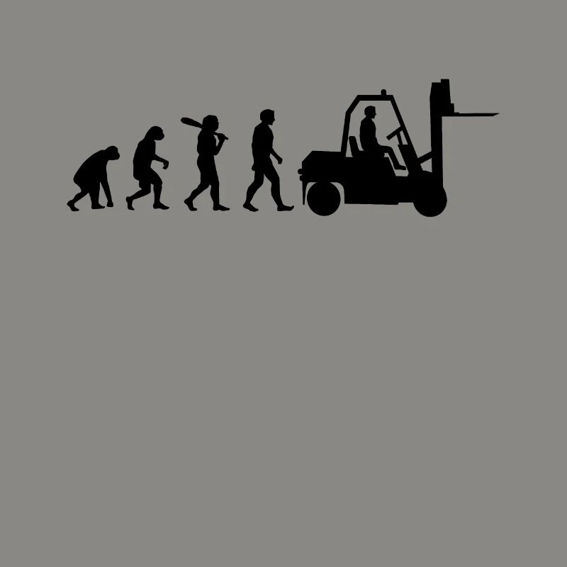 Gabelstapler Evolution Staplerfahrer Geschenk