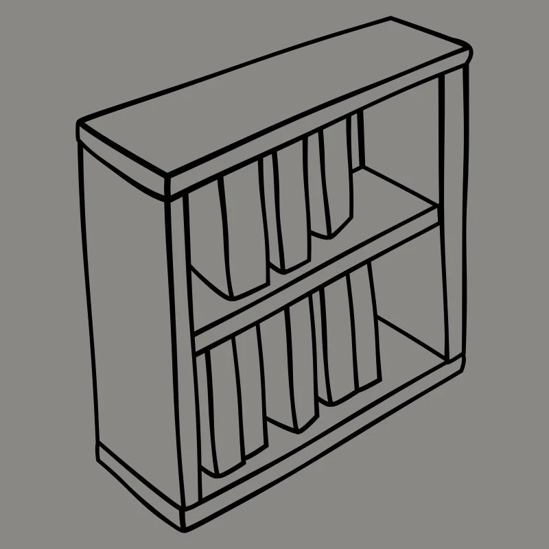 Conception clipart de bibliothèque