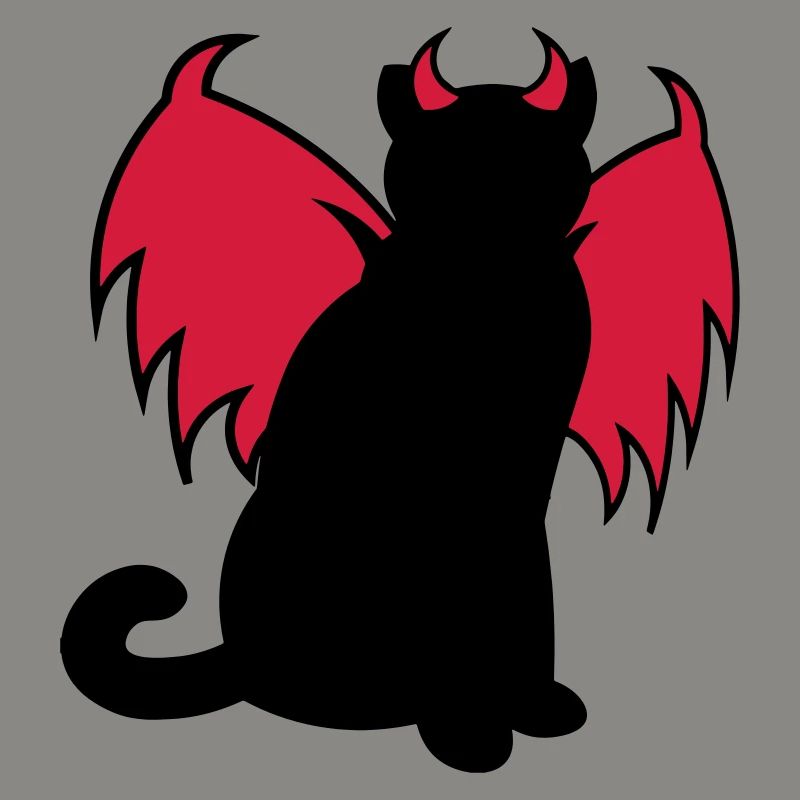 Devil Cat / Teufelskatze / chat diable / idée cadeau
