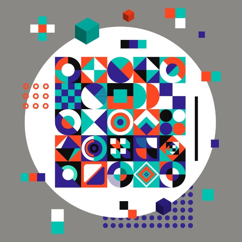 Geometric pattern (shapes, circle)