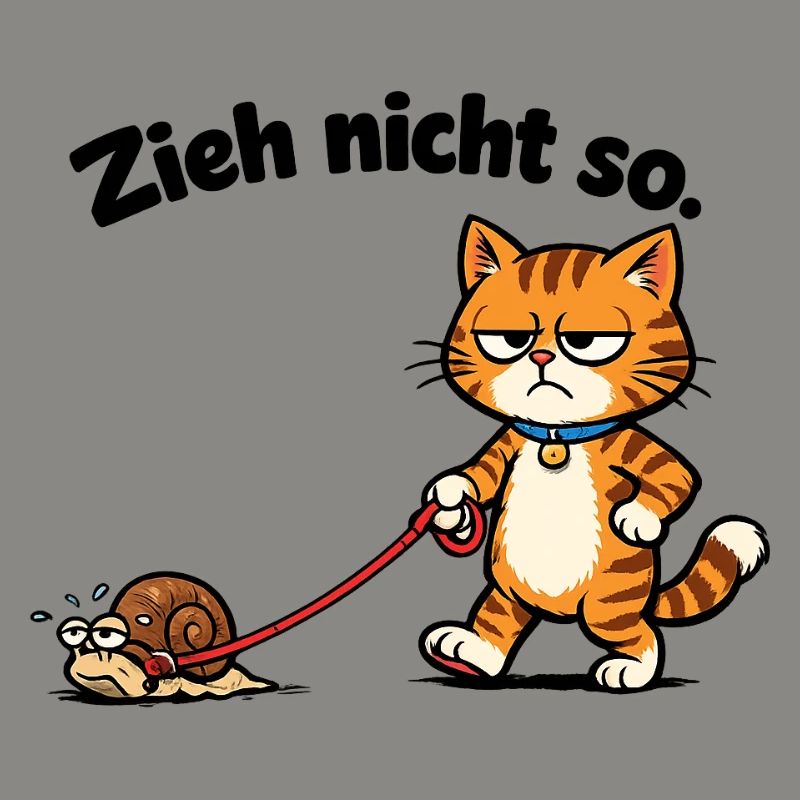 Cat frustration when pulling snails