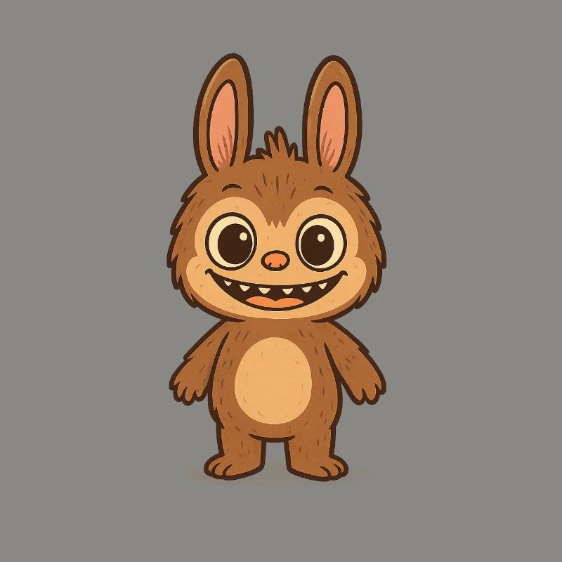 Cute Teddy Bear Rabbit Versatile Pattern