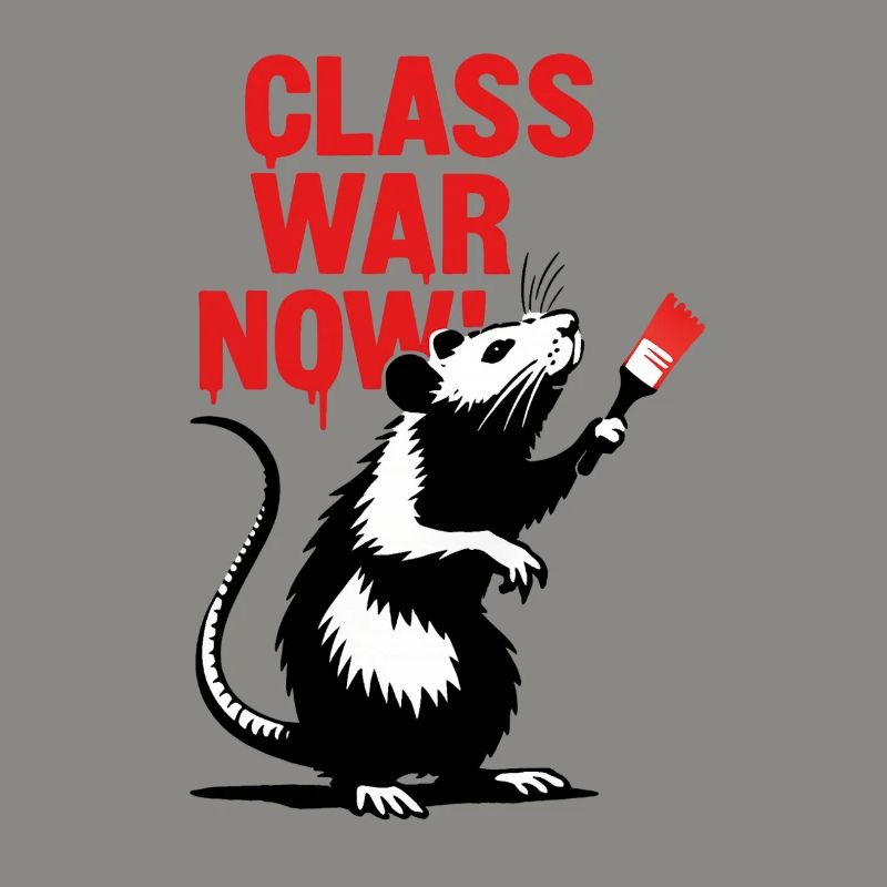 Provocative rat graffiti