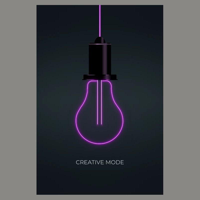 Affiche Créative de Mode Néon
