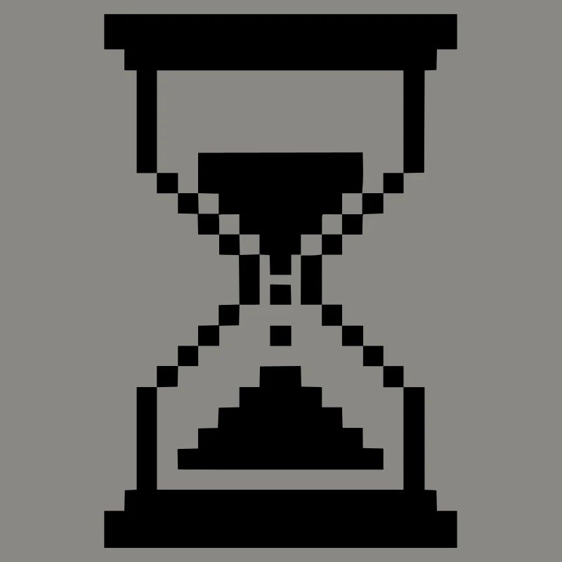 Pixel Hourglass Loading Icon