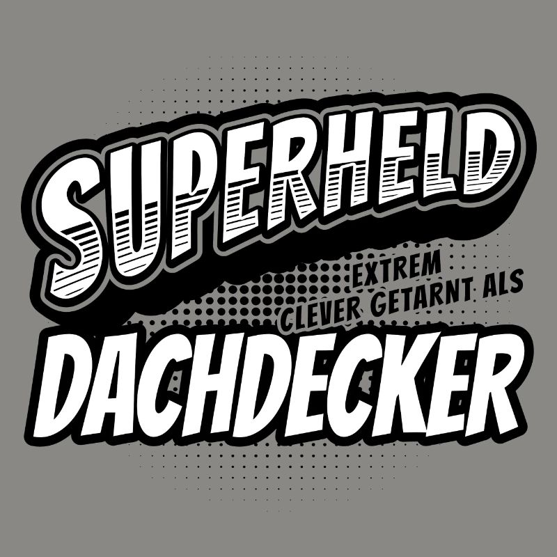 Superheld, clever getarnt als Dachdecker