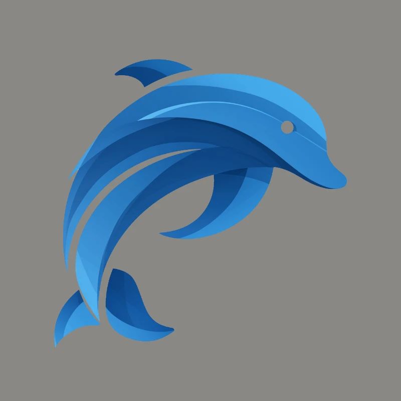 Minimalist Dolphin Illustration