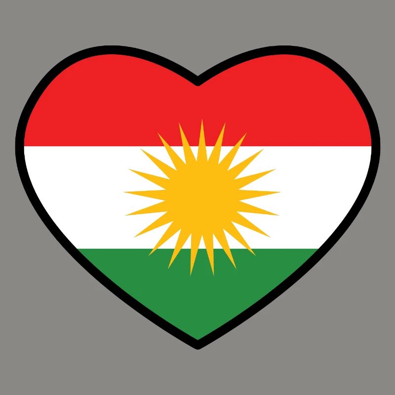 Drapeau du Kurdistan Bakur Bashur Rojava Rojhlt Newroz