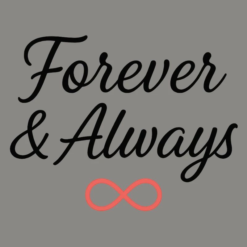 Conception de typographie de symbole de l’infini éternel