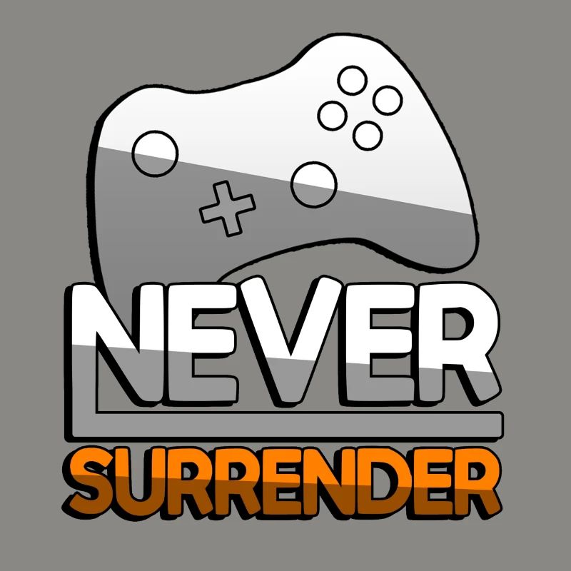 NEVER SURRENDER (Orange) + Controller - Gaming